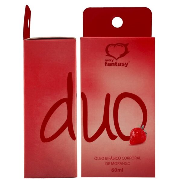 Óleo Bifásico Duo Aromático 60ml Morango Sexy Fantasy - Sex shop