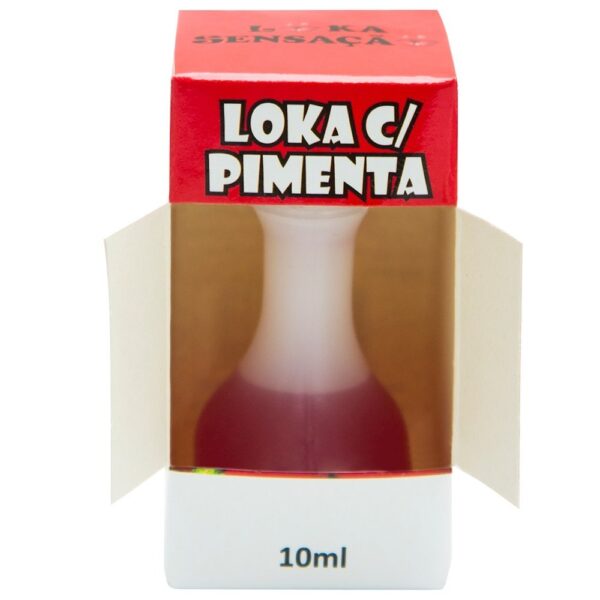 Loka com Pimenta Gel Comestível MORANGO 10ml Loka Sensação - Sex shop