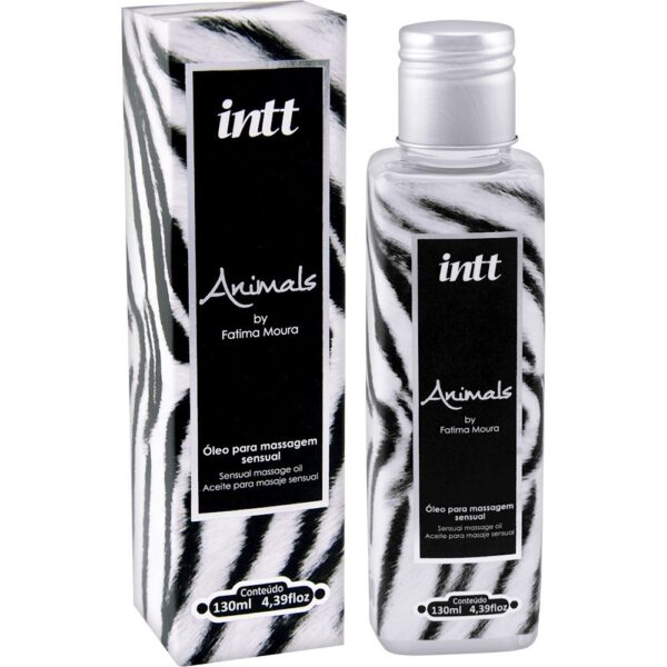 Óleo para Massagem Corporal Animals 130ml INTT - Sex shop