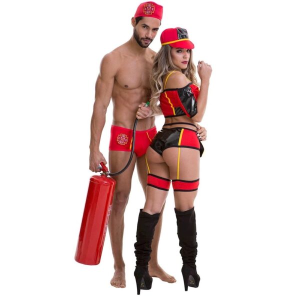 Kit Fantasia Masculina Bombeiro Sapeka - Sex shop