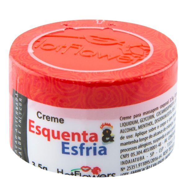 Kit 05 Cremes Esquenta e Esfria Creme Funcional 3,5 HotFlowers - Sex shop