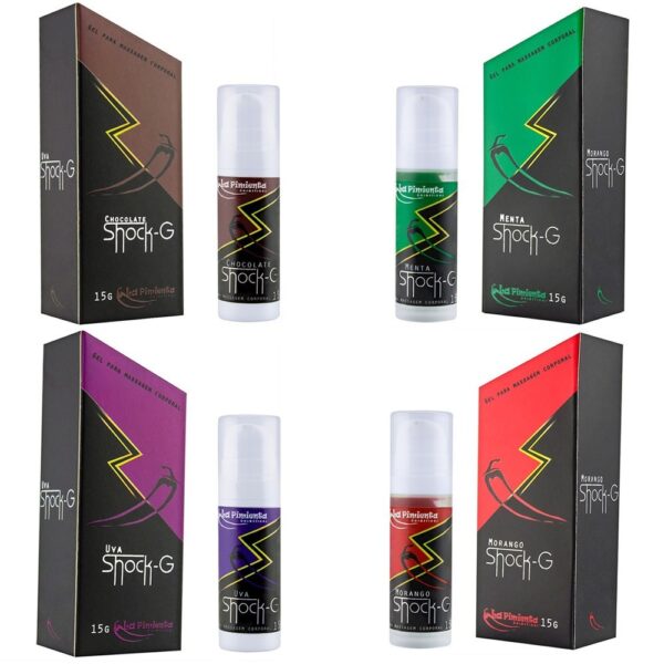 Gel Shock-G para Massagem Chocolate 15g LáPimenta - Sexshop