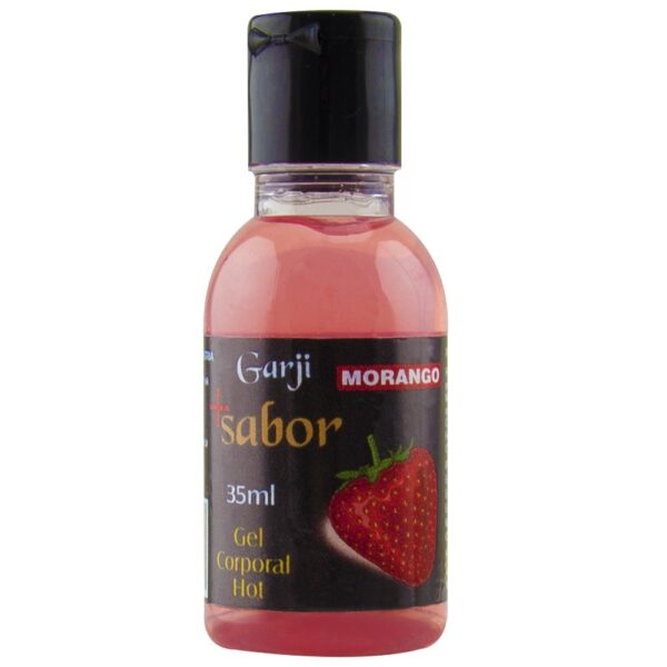 Mais Sabor ! Gel Comestível Quenta Morango Garji - Sexshop