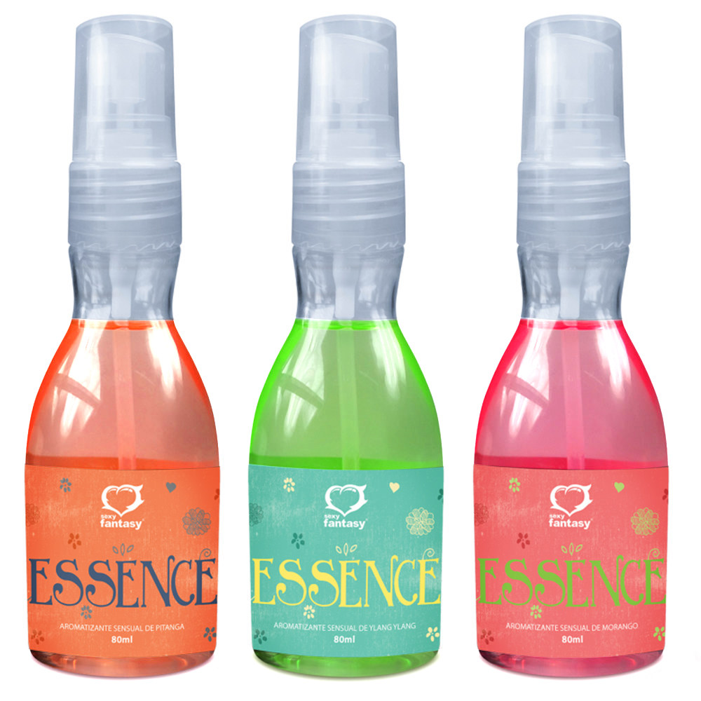 Kit Essence Aromatizador de Ambiente 80ml Sexy Fantasy - Sexshop