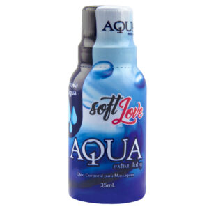 Aqua Extra Luby Loção para Massagem Siliconado 35ml Soft Love - Sexshop