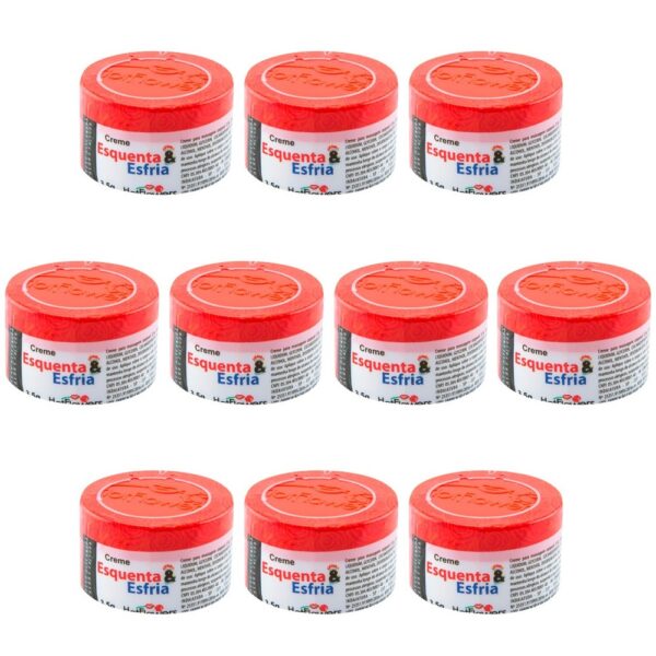 Kit 10 Cremes Esquenta e Esfria Creme Funcional 3,5 HotFlowers - Sex shop