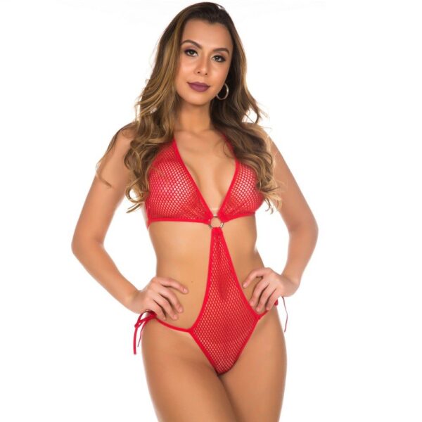 Body Arrastão Lacradora Vermelho Pimenta Sexy