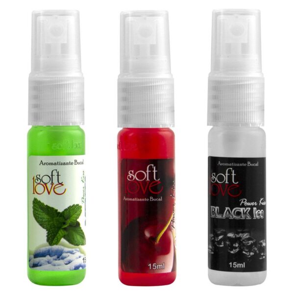 Sexo Oral Kit 03 Aromatizante Bucal Power Kiss - Sexshop