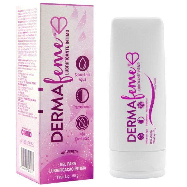 Gel lubrificante DermaFeme íntimo 50g - CIMED - Sex shop