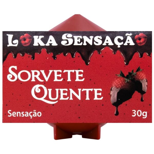 Vela Comestível Sorvete Quente Loka Sensação - Sexshop