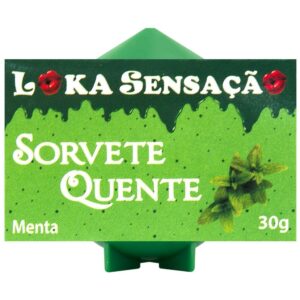 Vela Comestível Sorvete Quente Loka Sensação Menta - Sexshop