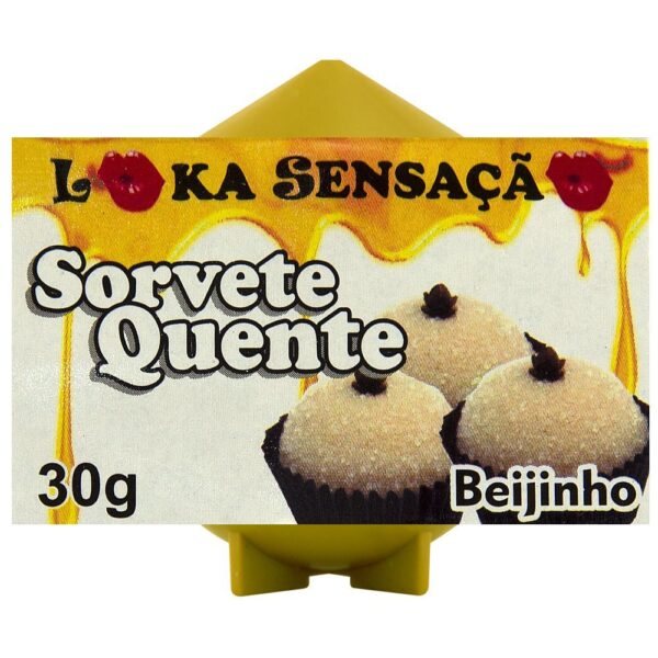 Vela Comestível Sorvete Quente Loka Sensação Beijinho