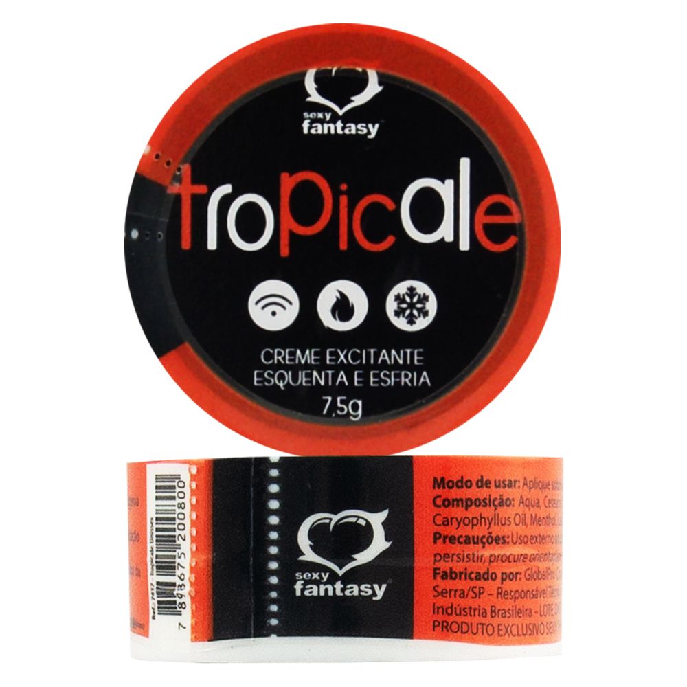 Creme Tropicale Esquenta e Esfria Sexy Fantasy 7,5g - Sexshop