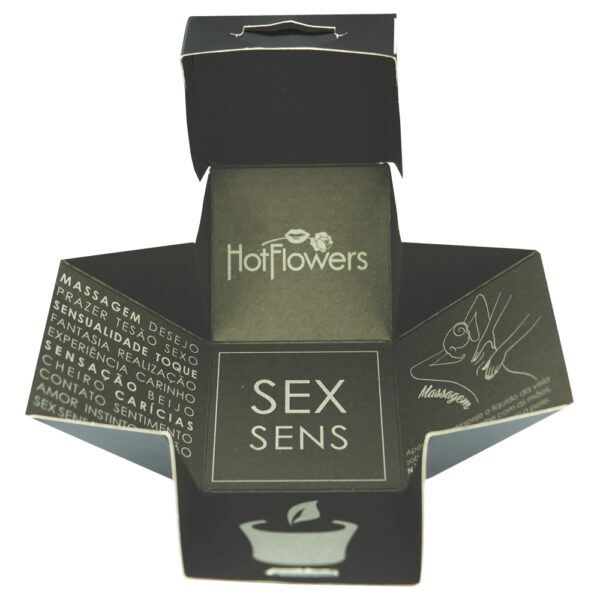 Kit 03 Vela Sex Sens Romance Massagem Sensual 20g Hot FLowers - Sexshop