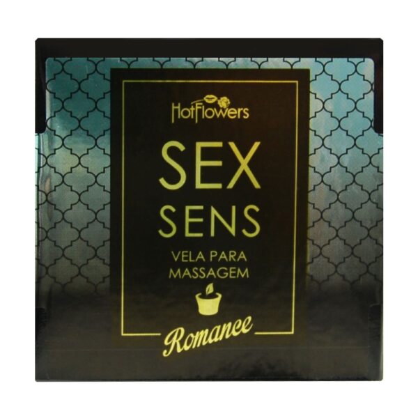 Vela Sex Sens Romance Massagem Sensual 20g Hot FLowers - Sexshop