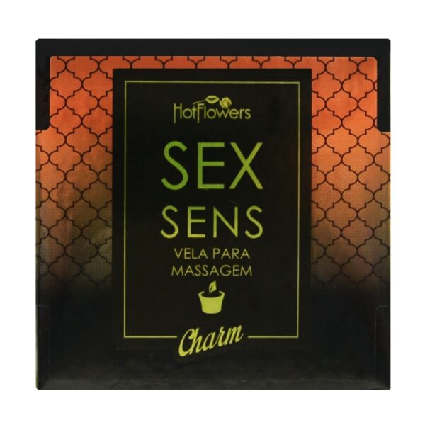 Kit 03 Vela Sex Sens Charm - Massagem Aromática 20g HotFlowers - Sex shop