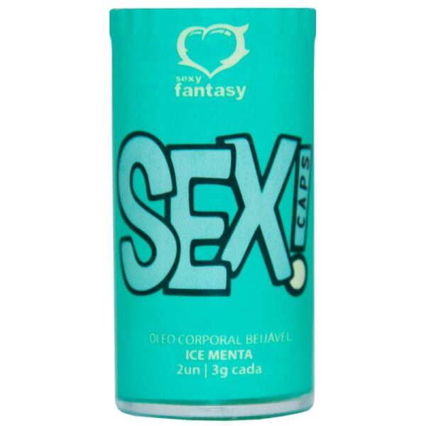 Kit 03 Bolinha Beijável Menta ICE Sex Caps 02 Unidades Sexy Fantasy - Sexshop