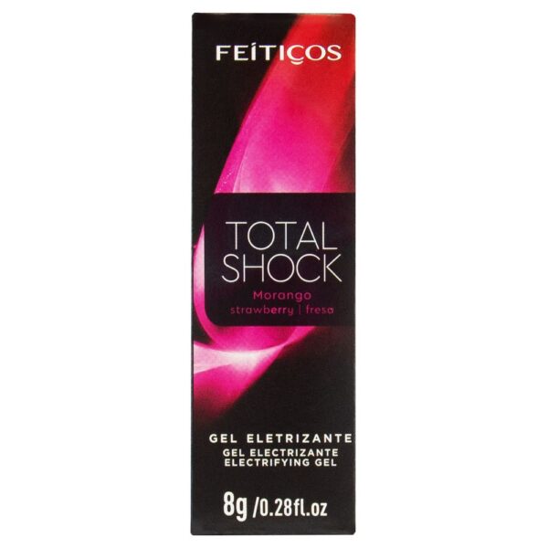 Vibrador Liquido Total Shock Beijável Morango 8gr - Sexshop