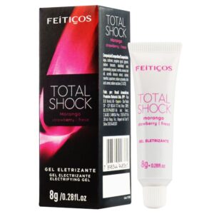 Vibrador Liquido Total Shock Beijável Morango 8gr - Sexshop