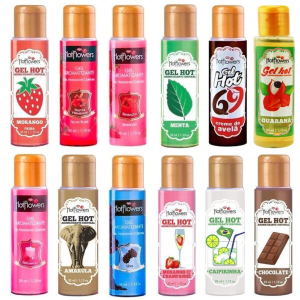 Gel Quente Aromatizante Frutas Vermelhas 35ml HotFlowers - Sexshop