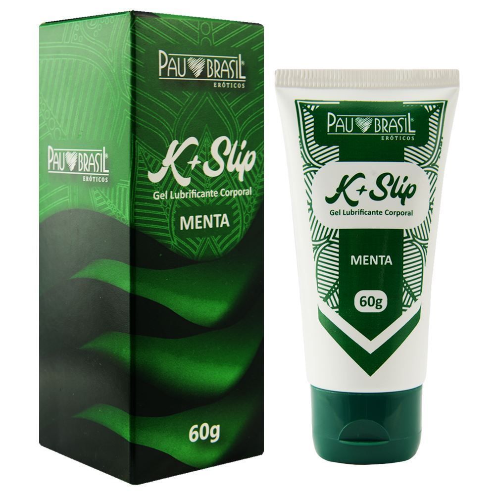 Lubrificante K+ Slip Aromático 60g Menta - Sexshop