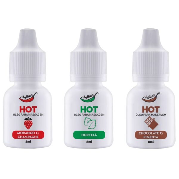 Gotas do Prazer Aromática Morango com Champanhe 8ml Chillies - Sexshop