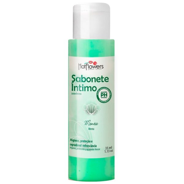 Sabonete Íntimo Menta 35ml Hot Flowers - Sexshop