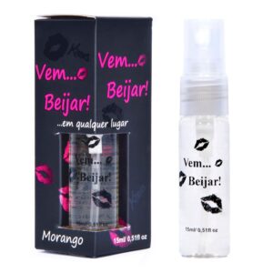 Gel Erótico Vem Beijar Morango 15ml Pessini - Sexshop