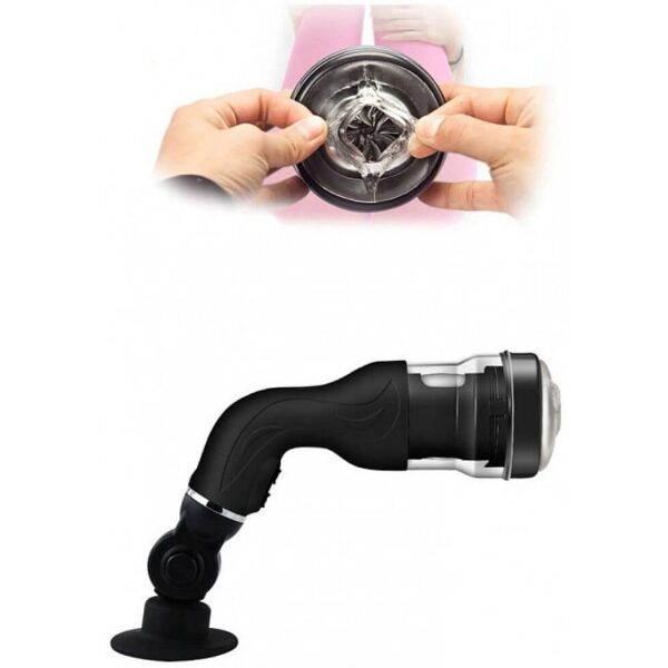 Masturbador Masculino Rotativo com 5 velocidades e ventosa - Rotation Lover USB - Sexshop