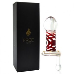 Plug Anal Free Toys Luxury - Glass mini Red Liso - 15x4CM - Sexshop