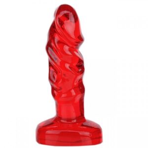 Plug dilatador anal feito em material macio Vermelha - Sex shop