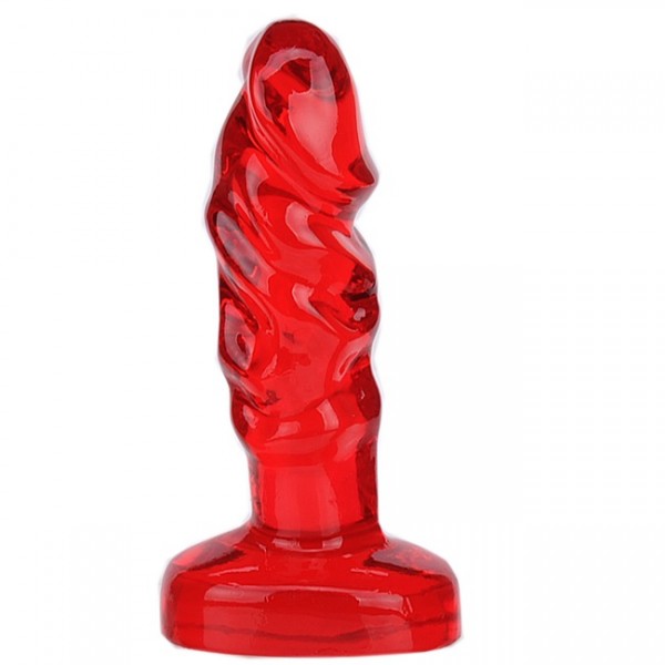 Plug dilatador anal feito em material macio Vermelha - Sex shop