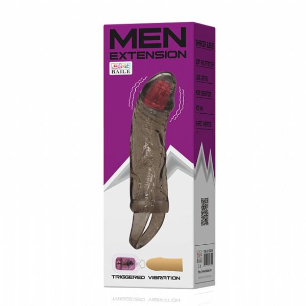 Capa Peniana com Vibração por Impacto Extender Men - 13,5cm - Sex shop