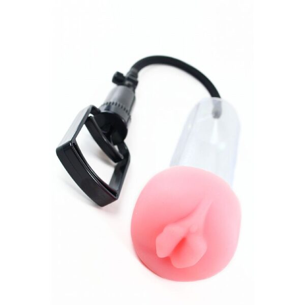 Bomba peniana com sistema de alavanca e vagina para penetração - Sexshop
