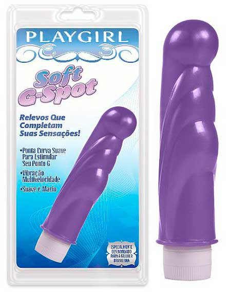 Vibrador ponto G - Soft G-Spot com relevos - violeta - Sex shop
