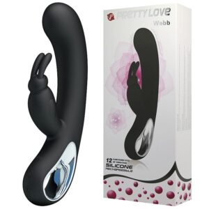 Vibrador Pretty Love Webb - Recarregável USB - Puro Silicone 12 Vibrações - Sexshop