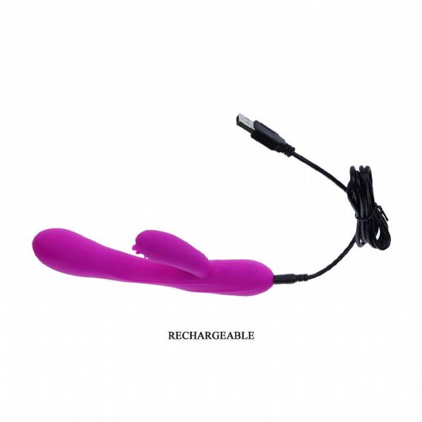 Vibrador dupla Estimulação Pretty Love Harry - 30 Vibrações Recarregável USB - Sexshop