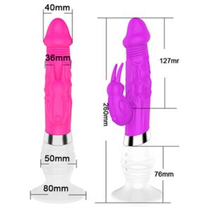 Sex shop, Vibrador Luxo iGox com Aquecimento - Recarregável - 6 Vibrações