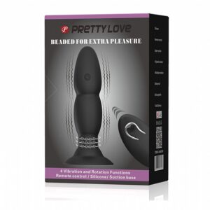 Sexshop, Vibrador com Nódulos e Ventosa - Pretty Love - 4 Velocidades