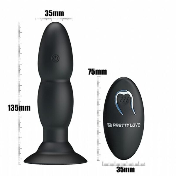 Sexshop, Vibrador com Nódulos e Ventosa - Pretty Love - 4 Velocidades