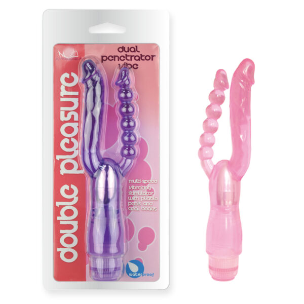 Vibrador Duplo Prazer em Jelly macio - Sexshop