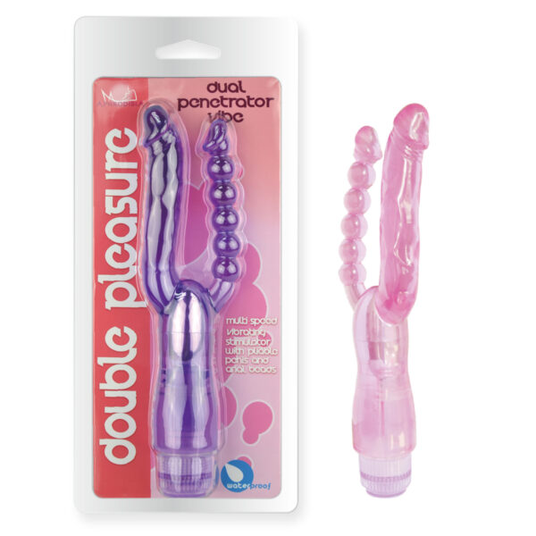 Vibrador Duplo Prazer em Jelly macio - Sexshop