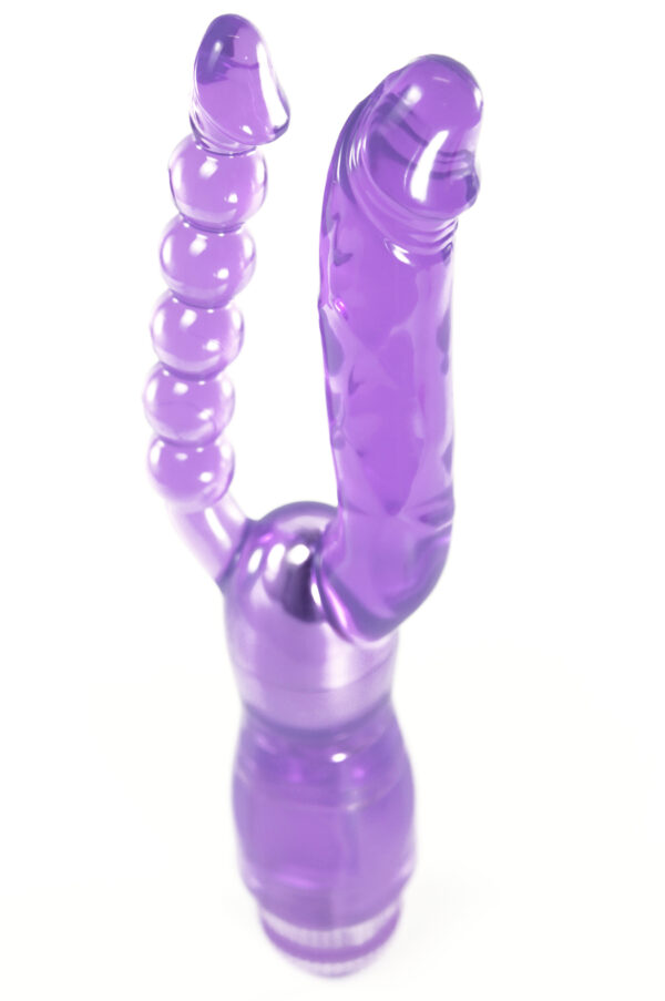 Vibrador Duplo Prazer em Jelly macio - Sexshop