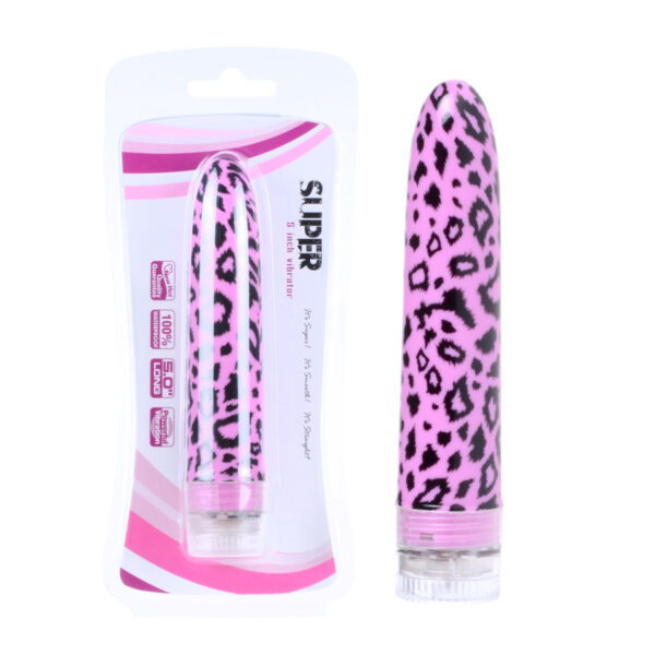 Vibrador Personal Leopardo Rosa 13cm - Sexshop