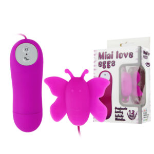 Vibrador Bullet Borboleta Silicone com 12Velocidades - Sexshop