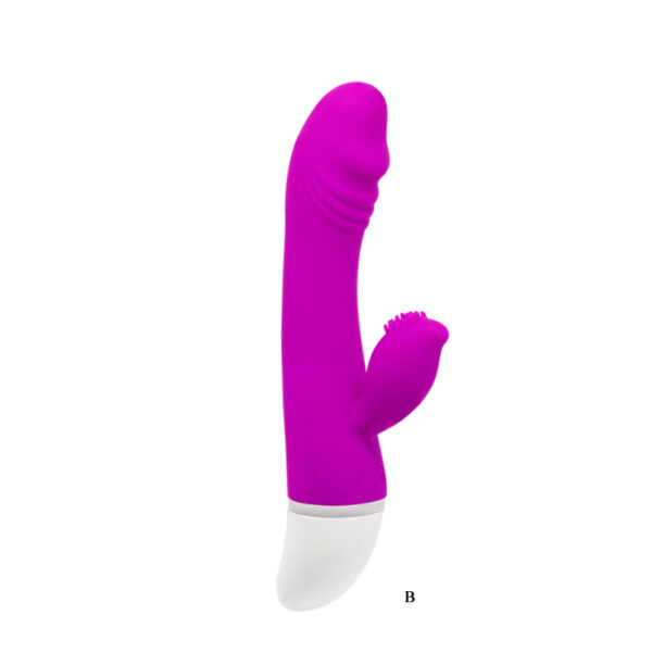 Vibrador David em Puro Silicone Dupla Estimulação - 30 Velocidades - Sexshop