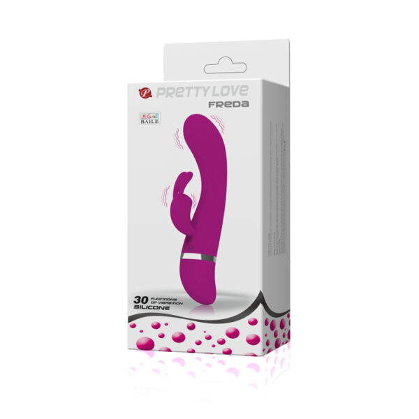 Vibrador Estimulação Dupla Freda - 30 Vibrações - PRETTYLOVE FREDA - Sexshop