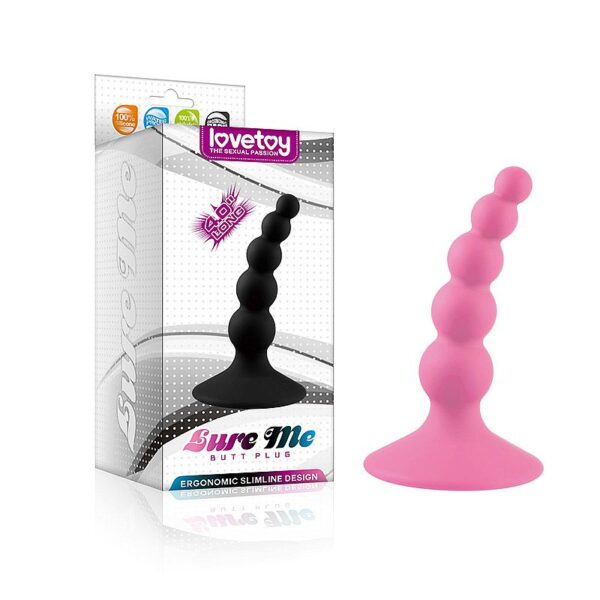 Plug Anal Escalonado em Silicone - Lovetoy - Sexshop