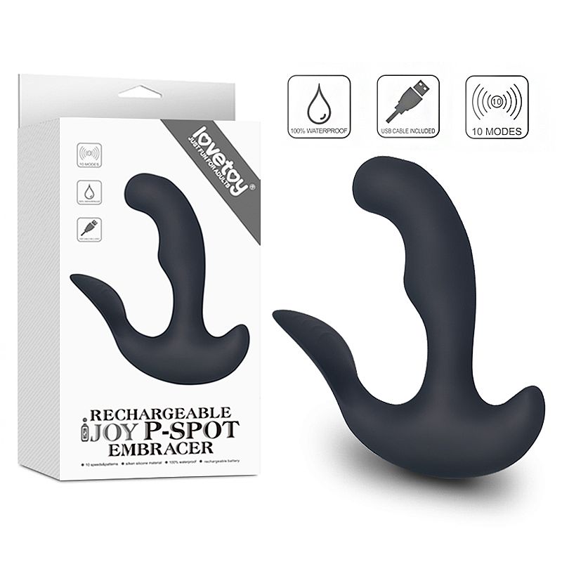 Massageador próstata Recarregável Silicone 12,7 x 2,6cm - Sex shop