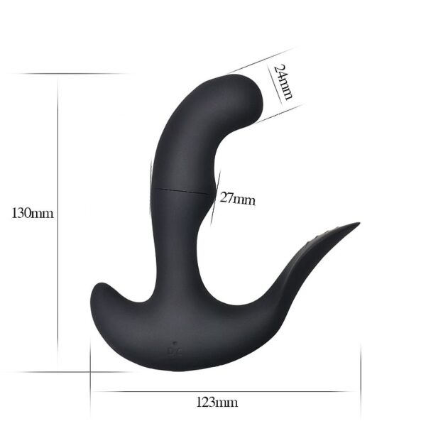 Massageador próstata Recarregável Silicone 12,7 x 2,6cm - Sex shop